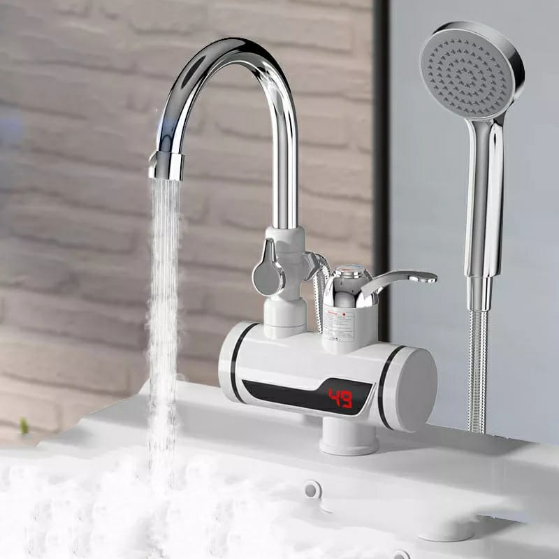 Electric Hot Water Heater Faucet Kitchen Instant Heating Tap & with shower