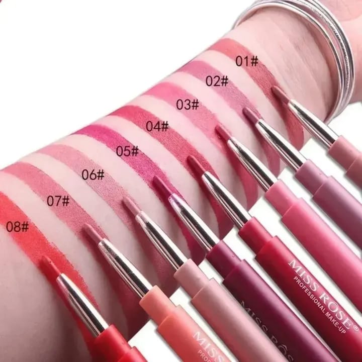 2-in-1 Waterproof Lipstick & Lip Liner – Long-Lasting, All-Day Color | Best Quality