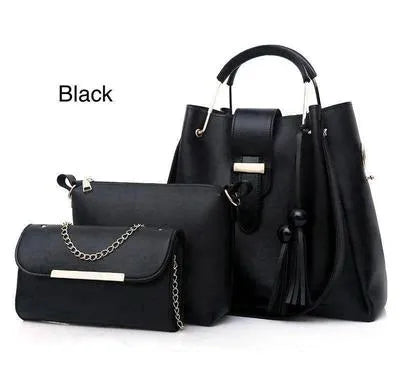 Bucket Bag Combo Set – Handbag, Crossbody & Clutch (3 in 1)