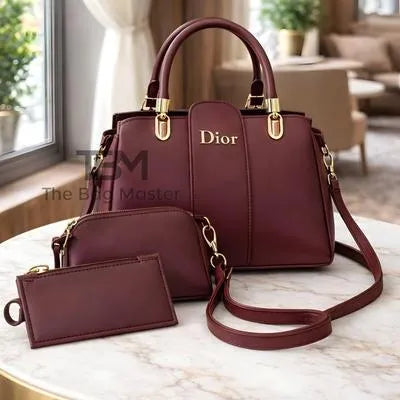 Dior Leather Handbag Set for Women