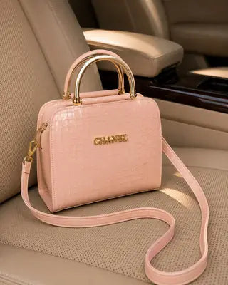 Floral Print Structured Handbag