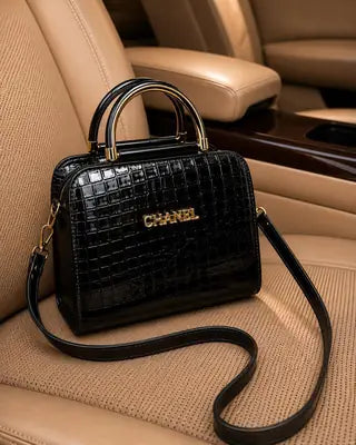 Floral Print Structured Handbag