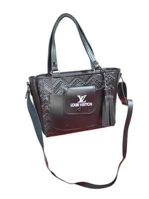 Rexine Tote Bag with Tassel & Louis Vuitton